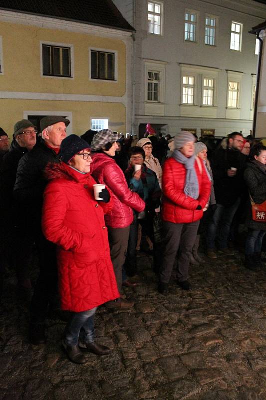 Akce Česko zpívá koledy v Třebíči 11. prosince 2019.
