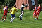 Fotbalisté Zbrojovky (v červeném) přehráli slovenskou Dunajskou Stredu 3:1