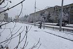 Brno zasáhlo od čtvrtečního rána husté sněžení.