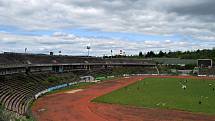 Fotbalový stadion za Lužánkami, květen 2021.