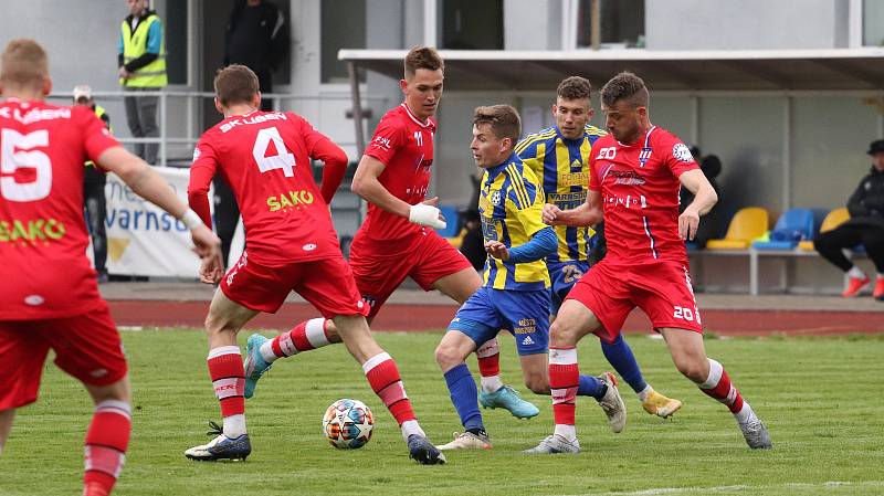 Sport fotbal druhá liga Varnsdorf - Líšeň 0:1