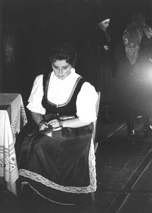 Libuše Domanínská v roli Jenůfy v Národním divadle Brno.