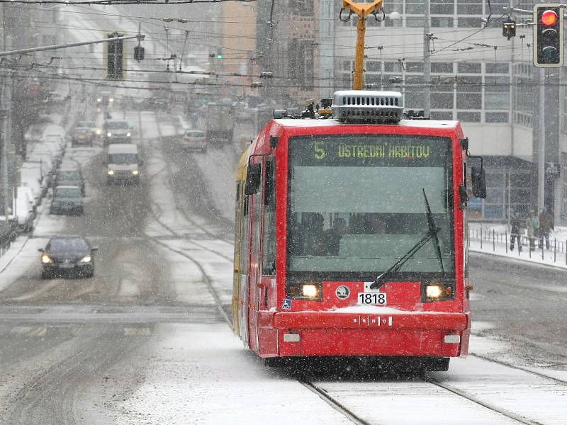 Brno a okolí opět zasypal sníh.