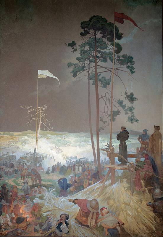 Schůzka Na Křížkách, Alfons Mucha.