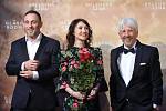 Brno 12.3.2019 - Slavnostní premiéra filmu Skleněný pokoj v brněnském univerzitním kině Scala - Roland Moller a Carice van Houten.