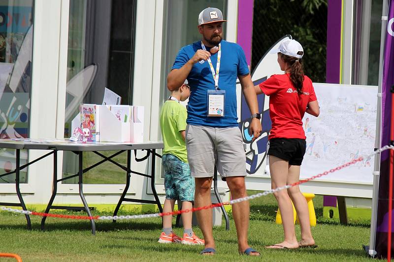 Rodiny s dětmi si přišly vyzkoušet olympijské sporty na Olympijský festival do areálu SKP Kometa v Brně.