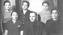 Rodina Kellermannových. Holocaust přežila jen Erika Bezdíčková a její sestra.