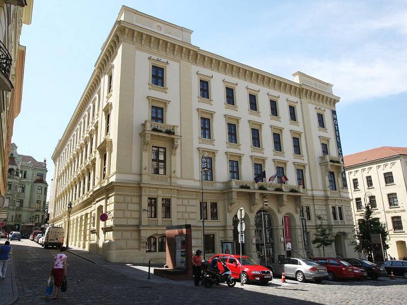 Čtyřhvězdičkový hotel Comsa na brněnském Šilingrově náměstí.