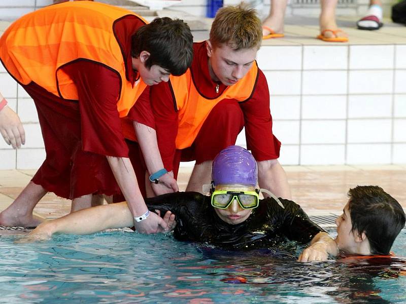 Mezinárodní juniorskou soutěží vodních záchranářů ožil o víkendu bazén Tělovýchovné jednoty Tesla v brněnské Lesné. Akci pořádala místní skupina vodních záchranářů Brno­-město.