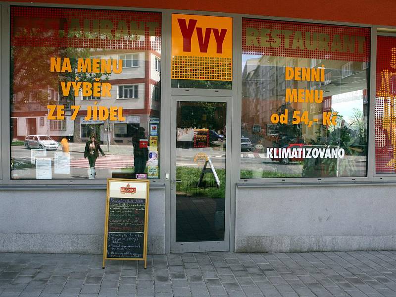 Brněnská restaurace Yvy.