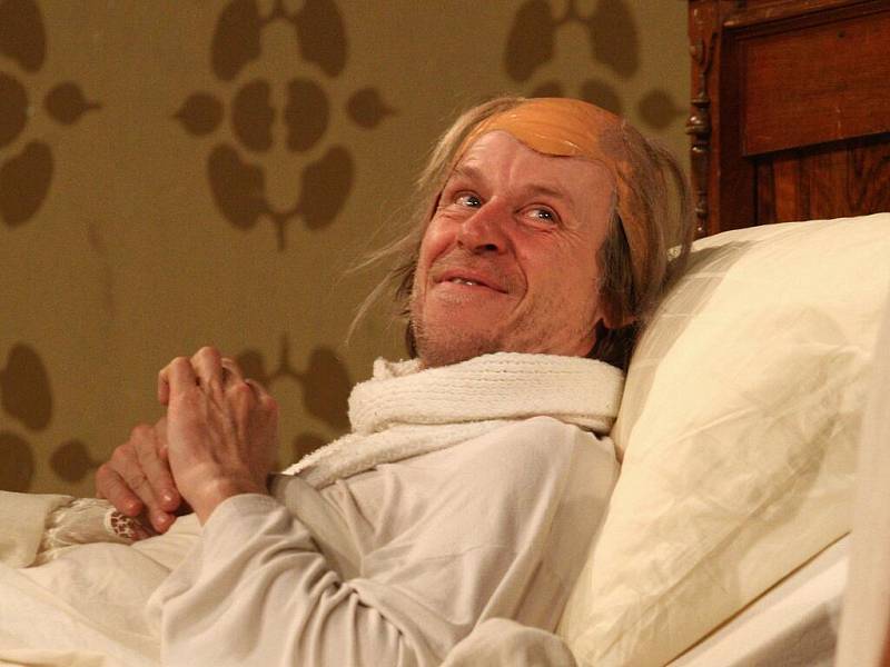 Herec Karel Roden v komedii Zdravý nemocný.