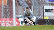 V generálce na jarní start druhé ligy brněnští fotbalisté (v červeném) zdolali Opavu 3:1.