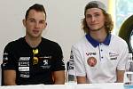 Tisková konference před Grand Prix 2017 v Brně - zleva Jakub Kornfeil a Karel Hanika.