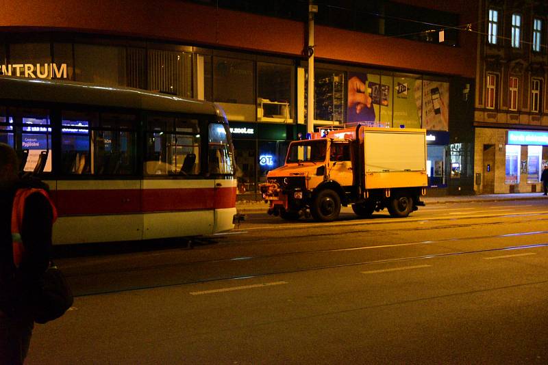 Nehoda dvou tramvají v brněnské ulici Nové sady se neobešla bez zranění.