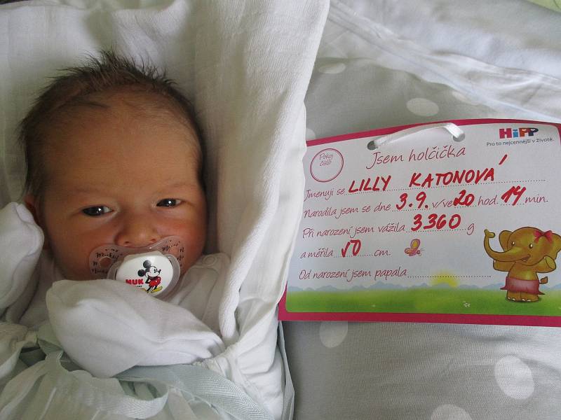 Lilly Katonová, 3. 9. 2021, Kobylí, Nemocnice Břeclav, 3360 g, 50 cm