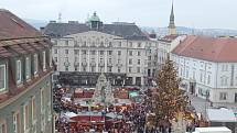 Otevření Hotelu, který neexistuje v Lídlově domě na Zelném trhu.