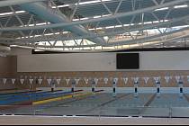 Nový pětadvacetimetrový bazén může sloužit jako rozplavbový pro závody v padesátce.