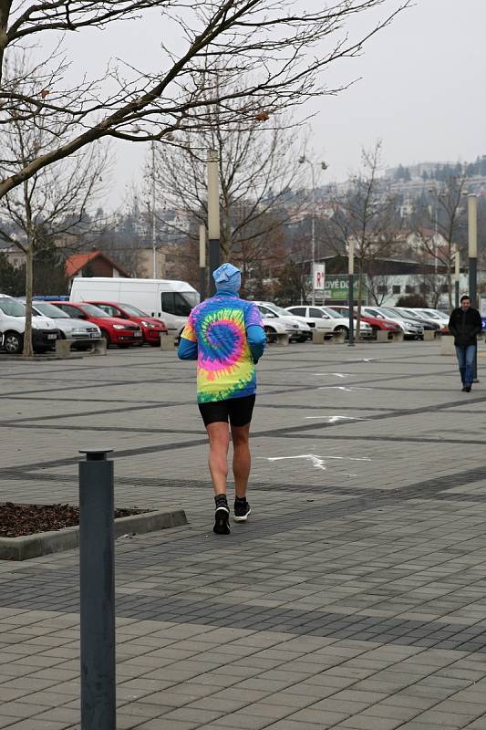 Desítky otužilých nadšenců se účastnily kryathlonu na Olympijském festivalu v Brně.