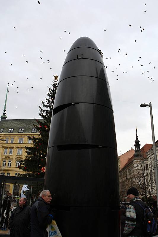 Orloj na náměstí Svobody v Brně.