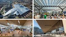 Benthem Crouwel Architects (Amsterdam): Rotterdam hlavní nádraží, Nizozemsko. Vizualizace.