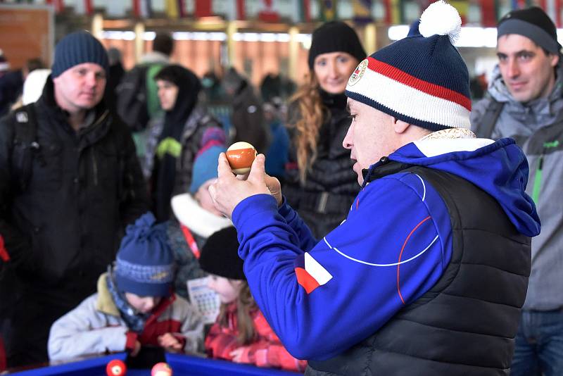 Olympijský festival v areálu brněnského výstaviště. Sobota 17. února.