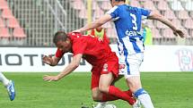 Zbrojovka Brno (v červeném) versus Mladá Boleslav 1:1.