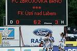 Zbrojovka Brno v zápase proti Ústí nad Labem prohrává 0:3.