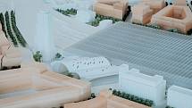 Model vítězného návrhu architektonické soutěže na podobu nového hlavního vlakového nádraží v Brně od ateliéru Benthem Crouwel Architects ve fyzické podobě. Nádraží by se mohlo jmenovat Zastávka Brno - Šalingrad.