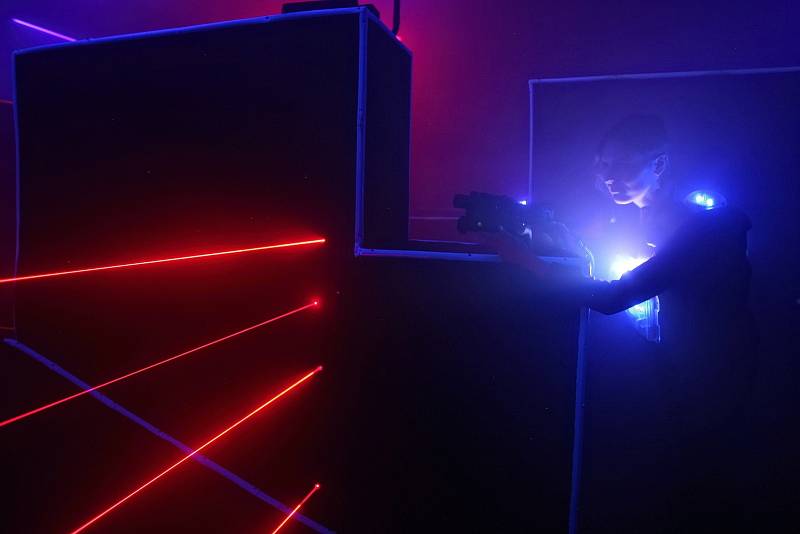 Laser game v Brně.