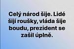 Vtipy, kterými se v posledních dnech baví lidé na sociálních sítích.