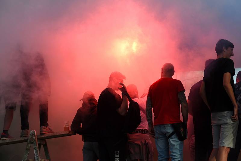 11.6.2020 - 22 kolo F:NL mezi domácí SK Líšeň v bílém proti FC Zbrojovka Brno