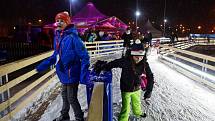 Závěr soboty na Olympijském festivalu v areálu brněnského výstaviště.