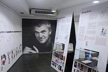 Výstava k devadesátým narozeninám spisovatele Milana Kundery v Moravské zemské knihovně v Brně