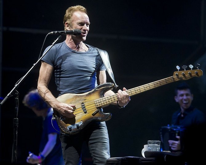 Britský zpěvák Sting.