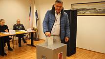 Druhé kolo prezidentských voleb v Hrušovanech nad Jevišovkou na Znojemsku