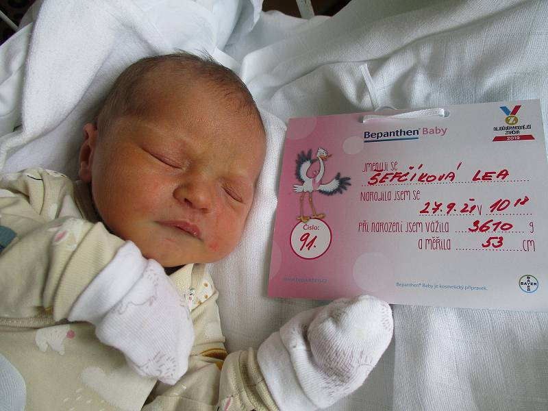 Lea Šefčíková, 27. 9. 2021, Hodonín, Nemocnice Břeclav, 3610 g, 53 cm