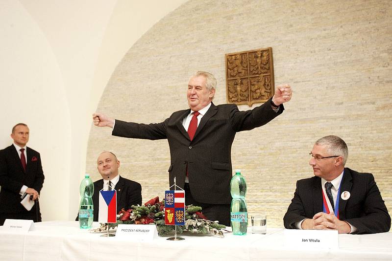 Návštěva prezidenta republiky Miloše Zemana na Brněnsku.