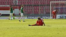 Fotbalisté brněnské Zbrojovky prohráli popáté v řadě, tentokrát 27. kole první ligy podlehli Jablonci 0:3.