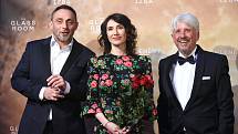 Brno 12.3.2019 - Slavnostní premiéra filmu Skleněný pokoj v brněnském univerzitním kině Scala - Roland Moller a Carice van Houten.