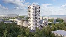 Nový bytový komplex Nad Arboretem na pomezí Brna-severu a Králova Pole nabídne za několik let přes dvě stovky bytů.