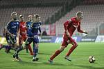 Zbrojovka Brno (v červeném) remizovala s Jihlavou 1:1.