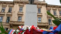 Vzpomínková akce u sochy Tomáše Garrique Masaryka v Brně.