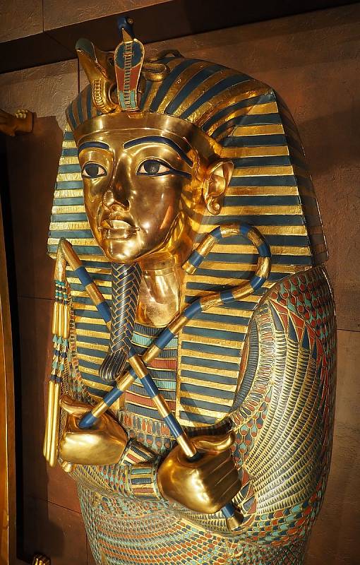Na brněnském výstavišti v pavilonu C je až do konce září k vidění unikátní výstava Tutanchamon – Jeho hrobka a poklady.