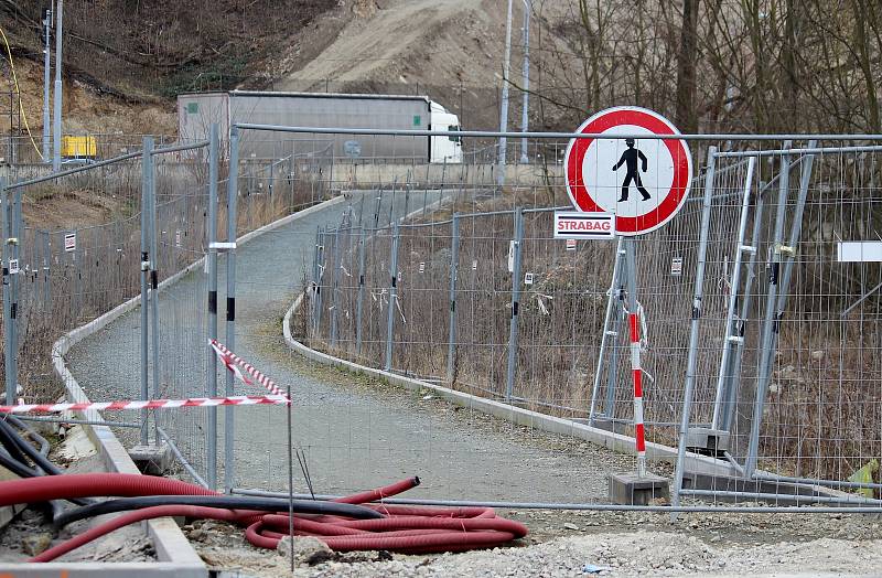 Aktuální stav prací na stavbě Žabovřeská II, 23. března 2021.