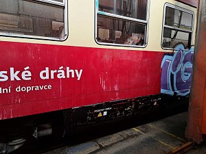 Vandalové v Brně poškodili historický vlak. Bude vystavený na šestém nástupišti při Dnech dopravní nostalgie. Ilustrační snímek.