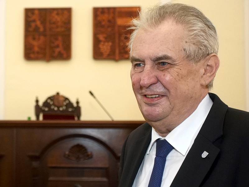Prezident Miloš Zeman při prvním dni oficiální návštěvy Jihomoravského kraje v květnu 2017.