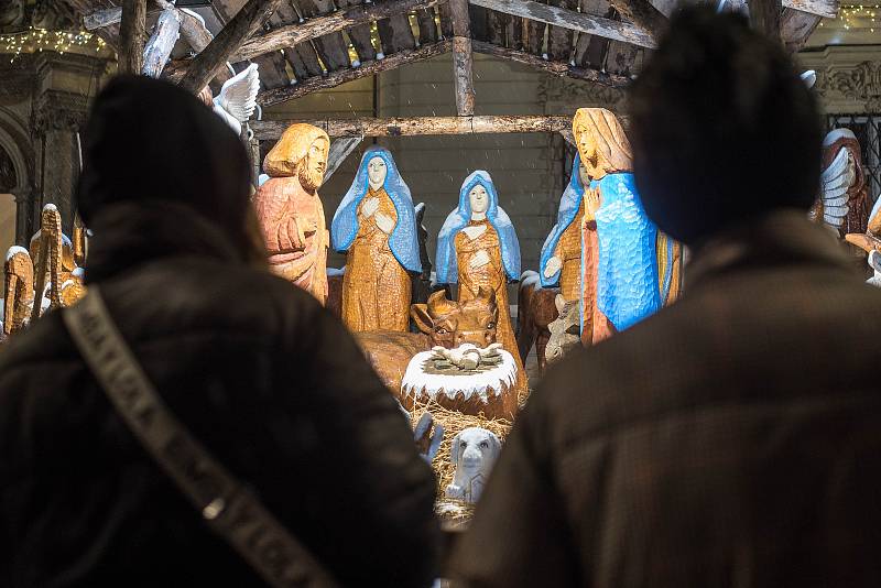 Haloukův betlém na Dominikánském náměstí. / Foto: Jiřina Rittichová