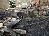 Ohořelé lidské tělo našli hasiči poté, co v noci ze středy na čtvrtek uhasili požár chatky v brněnských Bosonohách.