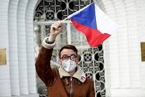 Aktivisté kolem Společně pro Brno protestují proti politice Ruské federace.