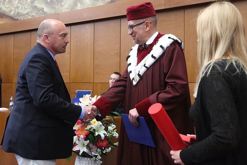 Předání ocenění nejlepším vědcům, pedagogům a studentům Masarykovy univerzity v Brně.